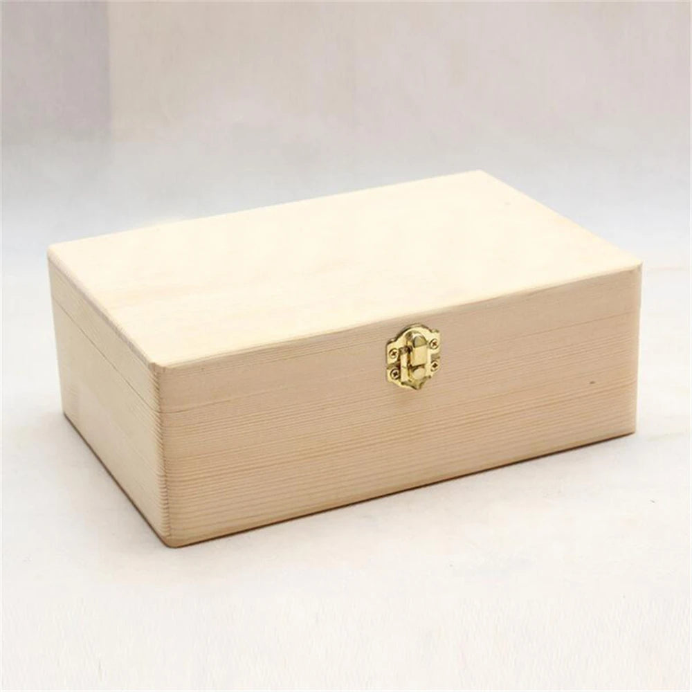 Wooden Storage Box with Lid