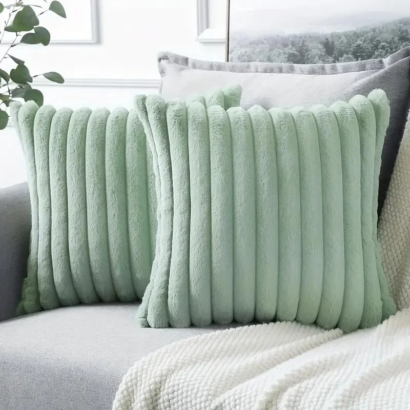 Striped Corduroy Cushion Cover