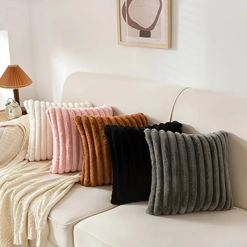 Striped Corduroy Cushion Cover