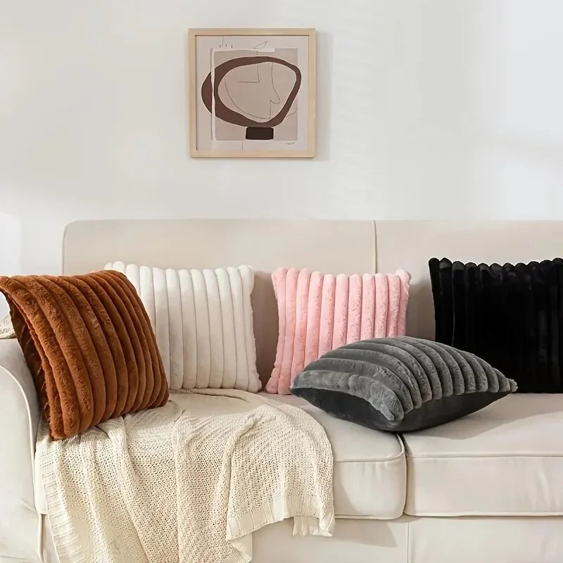 Striped Corduroy Cushion Cover