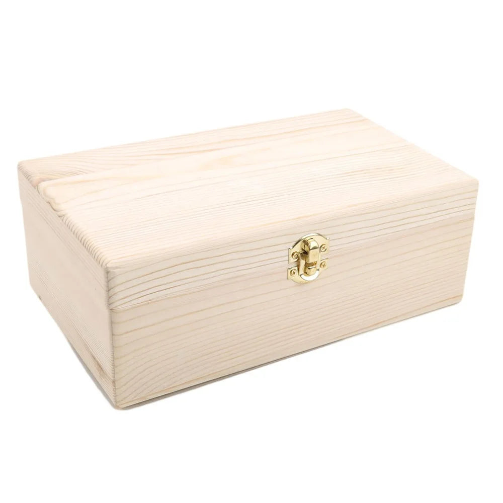 Wooden Storage Box with Lid