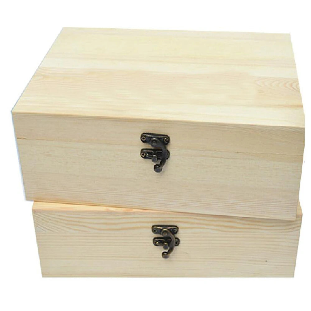 Wooden Storage Box with Lid